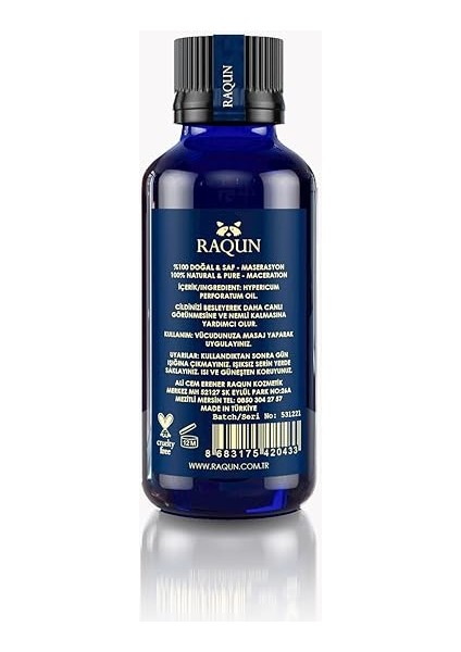 Sarı Kantaron Yağı 50ML%100 Saf ve Doğal fiyatları