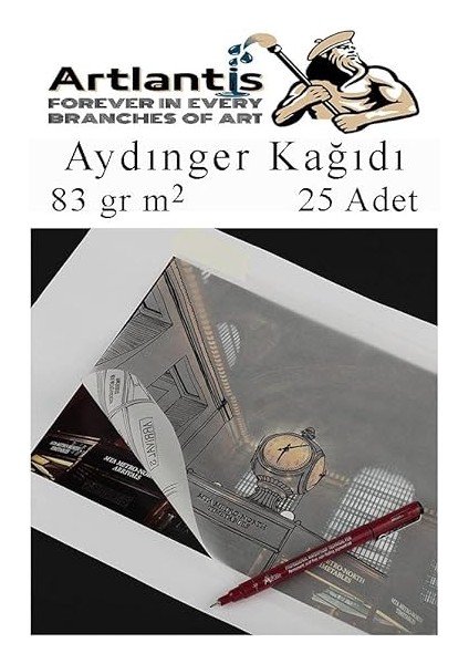 Kağıdı A4 83 gr 25'li 1 Paket Eskiz Kağıdı Fatih Dereceli Kalem Hamur Silgi Sınav Silgisi Kalemtraş modelleri