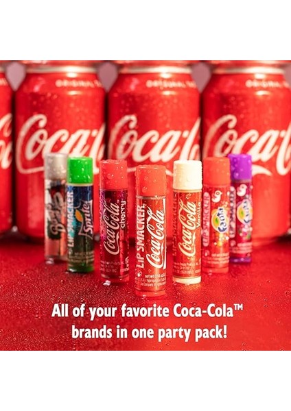 Smacker Coca-Cola Dudak Balsamı Parti Paketi 8 Adet modelleri