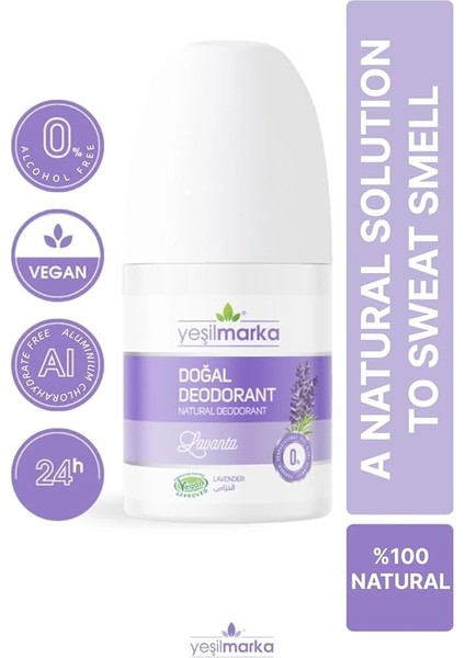 Doğal Deodorant- Lavanta -Vegan -Organik Içerikli -Çocuk ve Yetişkin Için Ideal- Aluminyum- Paraben- Parfüm Içermez fiyatları