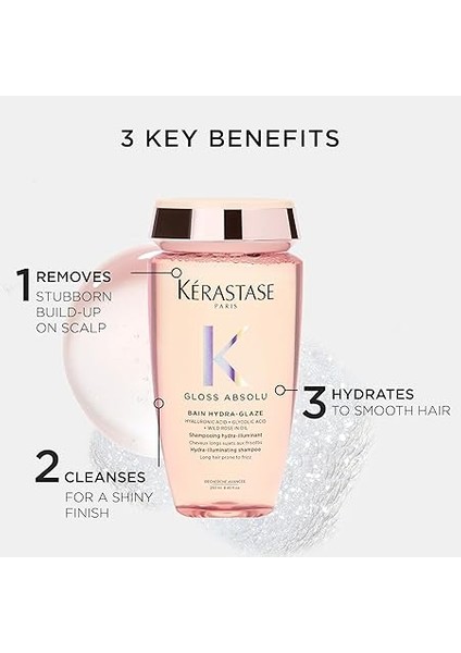 Gloss Absolu Elektriklenmeye Eğilimli Saçlar Için Parlaklık Veren Şampuan 250 ml fırsatları