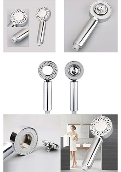 Taraflı Yüksek Basınçlı Su Akıtan Şampuan Hazneli Tasarruflu Duş Başlığı modelleri