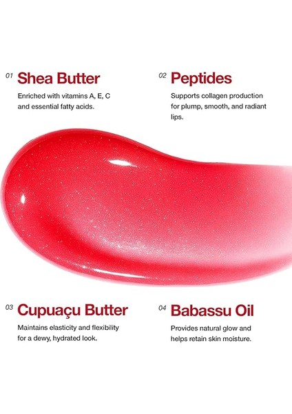 Dudak Bakım Parlatıcı Lip Balm 10 ml | Strawberry Tint | Besleyici, Nemlendirici | Peptit,shea,cupuaçu fiyatları