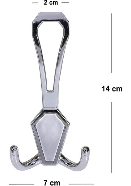 Nobel Portmanto Vestiyer Duvar Askısı Dolap Elbise Askılığı Krom (4 Adet) fiyatları