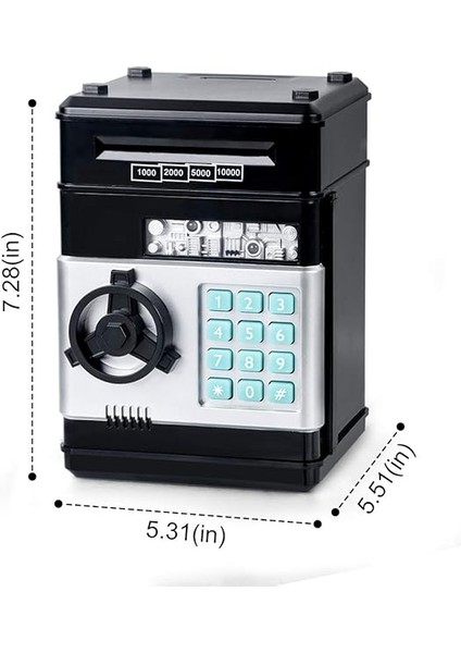 Dijital Kumbara Mini Atm 3 4 5+ Yaş Çocuklar Için Güvenli Para Bankası, Nakit Para Tasarruf Kutusu Erkek Kız Çocuklar Için Güvenli Para Kutusu, Doğum Günü Çocuk Bayramı Için Mükemmel Kumbara fırsatları