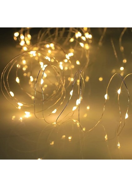 Home 5 Metre Gün Işığı Peri LED – Pilli Dekoratif Sarı Renkli LED Işık, Şerit Yılbaşı ve Parti Aydınlatması, Süsleme ve Dekoratif Işık Zinciri-Dekorasyon Işığı Şerit Aydınlatma fırsatları