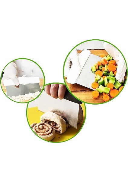 8683200801817 Çelik Hamur Kesme ve Kazıma Spatulası, Çok Renkli, Medium fiyatları