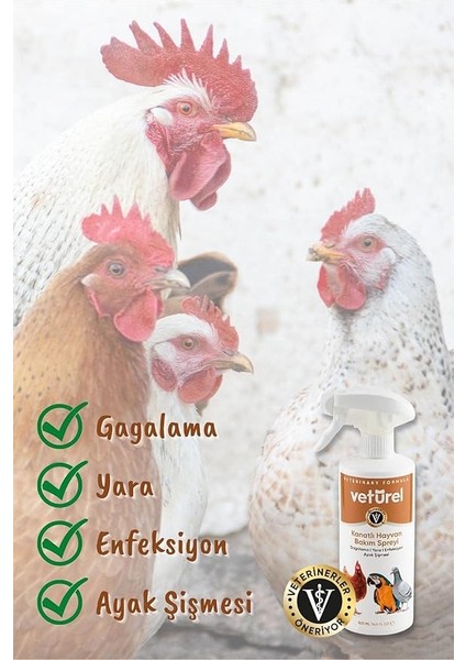 Kanatlı Hayvan Bakım Spreyi 500ML modelleri