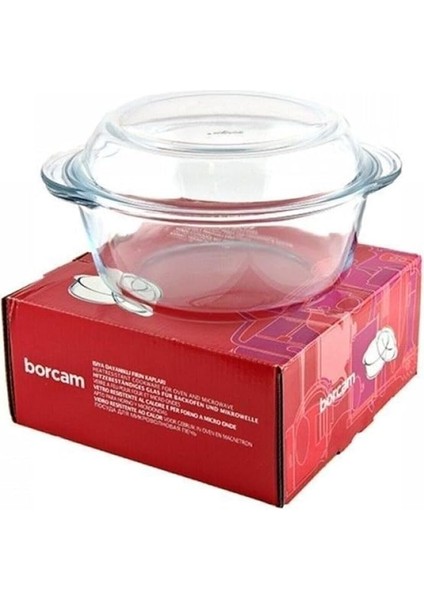 59023 Borcam Yuvarlak Kapaklı Tencere 1450 cc fiyatları
