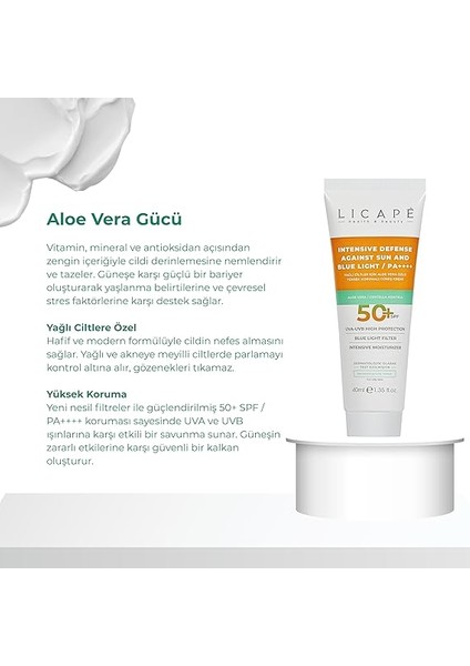 Yağlı Ciltler Için Aloe Vera Özlü Yüksek Korumalı Güneş Kremi 40ML indirimleri