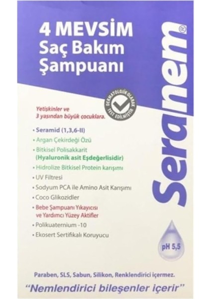 4 Mevsim Saç Bakım Şampuanı 300ML