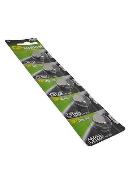 Batteries CR1220 1220 Boy Lityum Düğme Pil, 3 Volt, 5'li Kart fırsatları