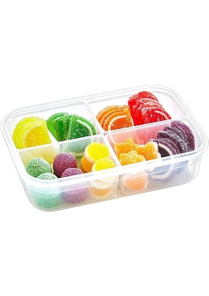 4 Bölmeli Sızdırmaz Contalı Kilitli Kapaklı 1 Litre Erzak Saklama Kabı -LC520 fiyatları