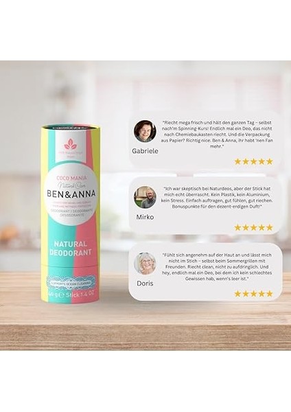 Ben & Anna Coco Mania Natural Vegan Deodorant Stick 40 G 94955 modelleri