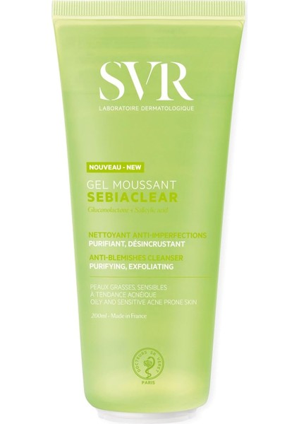 Sebiaclear Gel Moussant, 200 ml
