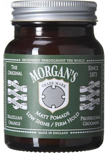 Low Shine Matt Pomade -Sert Tutuş, Mat Saç Şekillendirici Pomad (Green Label) 100 gr