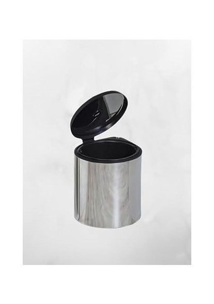 Içi Krom Metal Luks Çöp Kovası 11 Lt, Otomatik Açılır Kapaklı fiyatları