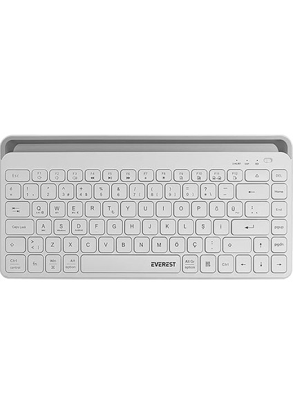 KB-BT66 Beyaz 2.4g+Bt1+Bt2 Üçü Bir Arada 3 In 1 2.4/bluetooth Çift Modlu Pc/mobil Bilgisayar Tablet Televizyon Uyumlu Q Kablosuz Klavye (Beyaz) fiyatları