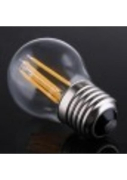Geldi 6 Watt Mini Top Ampul LED Filament G45 Şeffaf Cam Rustik Ampul E27 Duy 3000K Gün Işığı 6 Adet fırsatları