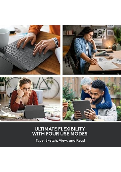 Combo Touch Ayrılabilir 10. Nesil iPad Klavye Kılıfı, Büyük Hassas Izleme Pedi, Tam Boy Arkadan Aydınlatmalı Klavye ve Akıllı Konektör Teknolojisi, Siyah fiyatları