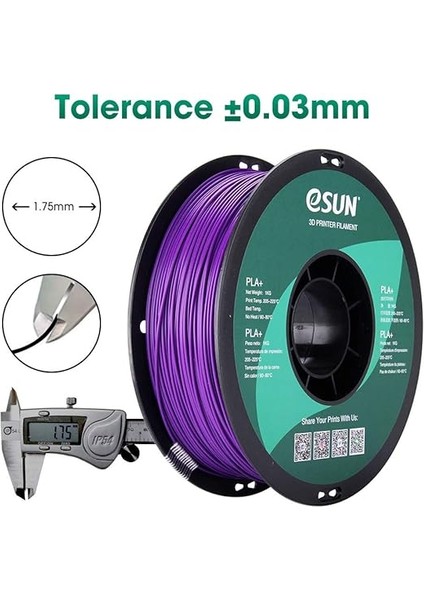 Pla + Filament 1.75 mm Mor fırsatları
