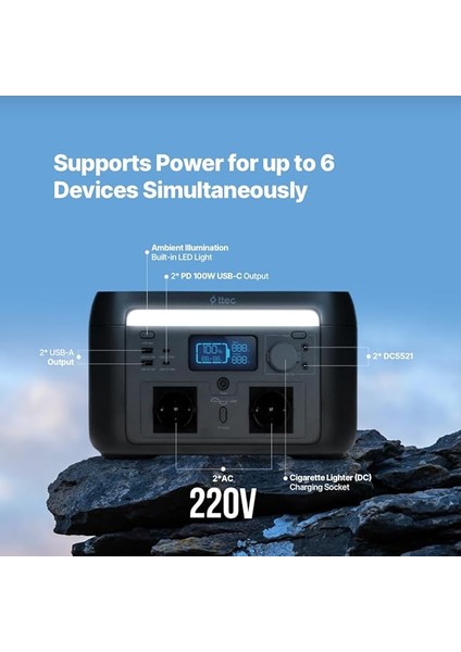 Powermax Pro 600W Taşınabilir Güç Istasyonu 2PS002S modelleri