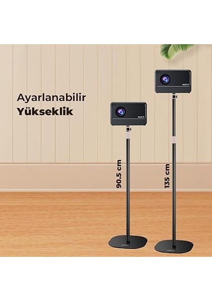 PA305 Ayaklı Projeksiyon Tripod 90-135CM Ayarlanabilir Yükseklik Karbon Çelik indirimleri