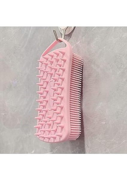 Beauty Çift Taraflı Silikon Vücut ve Saç Bakım Fırçası, Saç ve Vücut Derisine Masaj Yapan Şampuan Tarağı POPBEAUTY00015 fiyatları