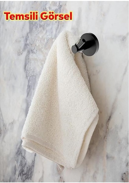 Siyah Renk Metal Sağlam Banyo Lavabo 2'li Askılık Aparat Bornoz Havlu Asma Askı Vidalı indirimleri