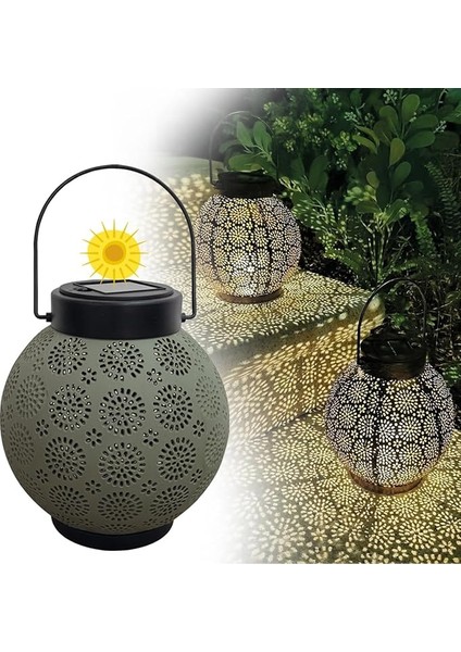 Güneş Enerjili Dekoratif LED Fener / Askılı Bahçe Feneri / Bahçe Dekorasyon Feneri / GT-SL25G fiyatları