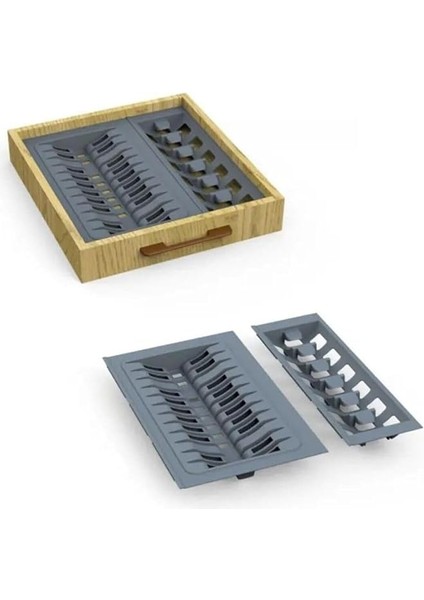 Çekmece Içi Tabaklık ve Kaselik Düzenleyici (Yandan 3cm, Boydan 6cm Kesilebilir) 44X48 cm