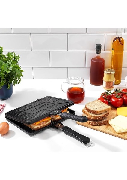 Tastemake Döküm Ocak Üstü Tost Izgara 20X26 Cm-2 Parça modelleri