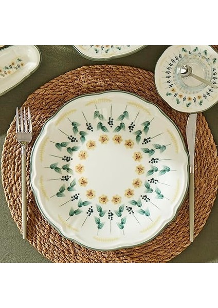 Maison Adelina Stoneware 26 Parça 6 Kişilik Kahvaltı Takımı Yeşil fırsatları