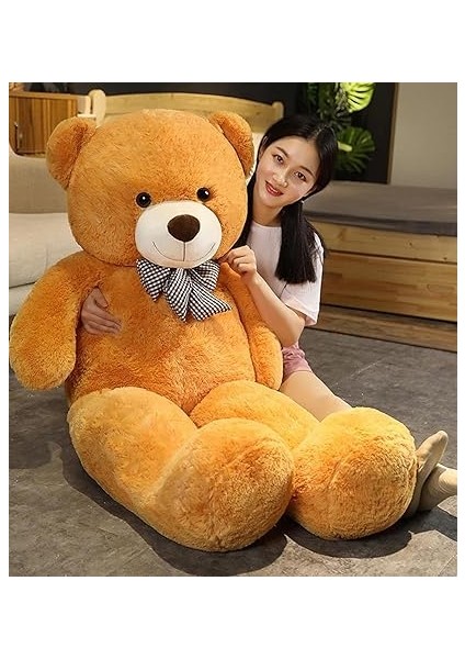 cm Papyonlu Peluş Ayı-Dev Boy,% 100 Yerli - Sevgiliye Özel Hediye Kahverengi fiyatları