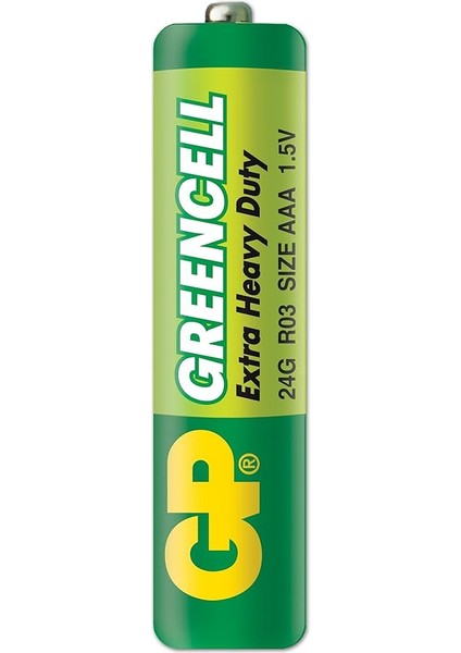 Batteries GP24G Greencell R03/1212/AAA Ince Pil, 1.5 Volt, 40'lı Kutu, Yeşil/sarı/beyaz fiyatları