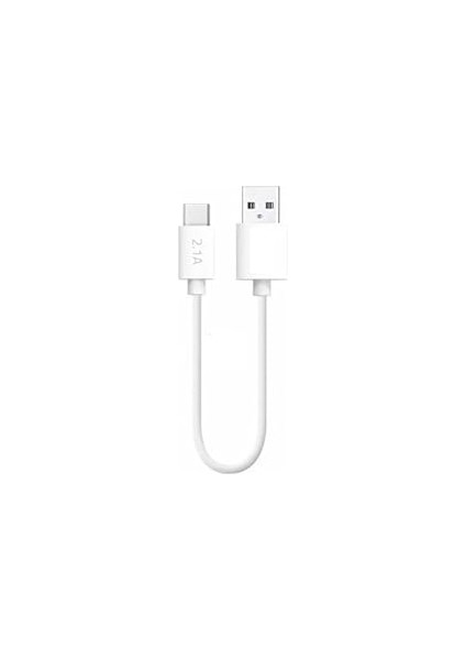 Yetty Type-C Kısa Hızlı Powerbank Şarj ve Data Kablosu 2.1A Beyaz 20CM (Type-C) fırsatları