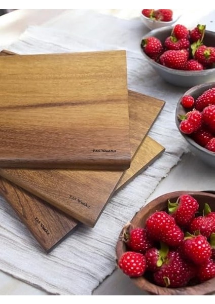 Woodart Iroko Tek Parça - Yekpare - Masif Doğal Ağaç Ahşap Büyük Boy 40 x 27,5 cm Kesme Tahtası fiyatları