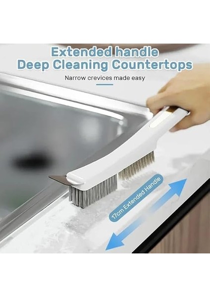 Home 3'ü 1 Arada Detaylı Temizlik Fırçası, Yağ Kazıma ve Detaylı Fırçalama Için Çok Fonksiyonlu Fırça, Mutfak, Banyo ve Otomobil Temizliği Için Uygun fiyatları