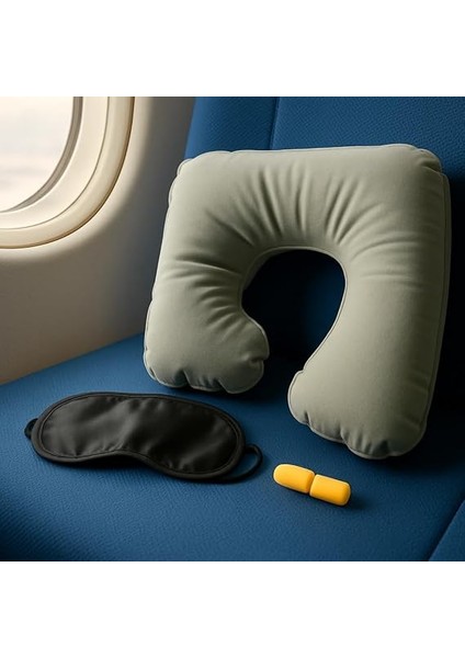 Store Seyahat Konfor Seti – Şişme Boyun Yastığı, Göz Bandı ve Kulak Tıkacı 3'lü Kit fiyatları