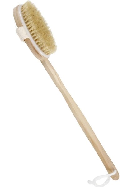 Doğal At Kılı Selülit Karşıtı Sapı Çıkabilen Ahşap Banyo Fırçası