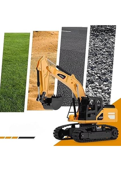 Kumandalı 40 Mhz Tam Fonksiyonlu Rc Iş Araçları LED Işıklı Kepçeleri, Damperi ve Vinç Hareketlidir (Kule Vinç-Kepçe-Bulldozer-Kamyon) (Kepçe) fırsatları