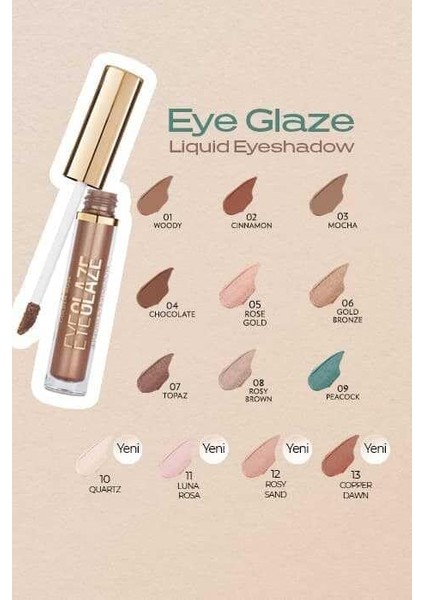 Rose Eye Glaze Liquid Eyeshadow No:10 Quartz - Far indirimleri