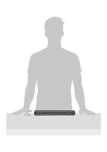 Mıknatıslı Bıçak Standı, Mutfak Aleti Tutucu - Duvar Bıçak Asma Standı - Bıçak Mıknatısı - Bıçak Askısı - Bıçaklık - Eko - 38 cm indirimleri