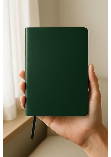 Tanıtım Defter, Noktalı Defter, Termo Deri Kapaklı Noktalı Defter, 128 Yaprak A5 Defter, Ofis ve Kırtasiye, Plan, Notebook (Yeşil) modelleri