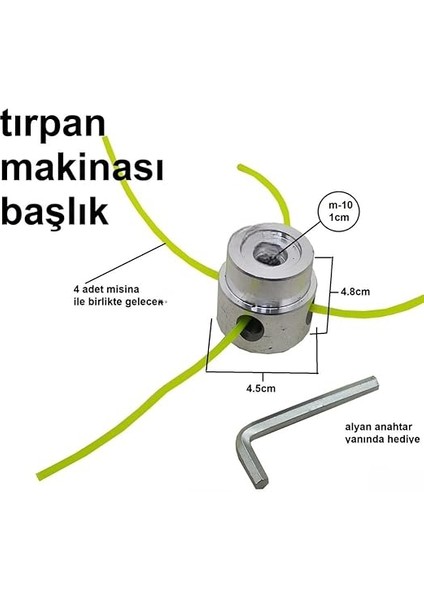 Çim Biçme Makinesi Kafası Tırpan Misinası Kafası Tırpan Makina Kafası Ahtapot Başlık fiyatları