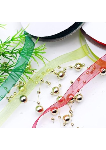 Organze Kurdele Yılbaşı, 20 Metre Koyu Yeşil modelleri