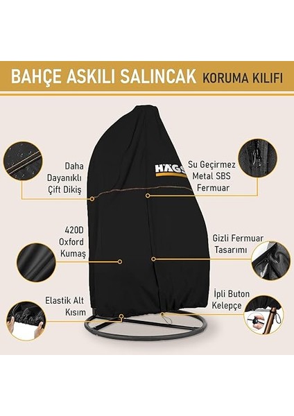 Bahçe Salıncağı Örtüsü, Rattan Salıncak Koltuk Koruma Kılıfı Brandası, Hamak Sandalye Dış Mekan Su Geçirmez Mobilyası Koruyucu Örtü - 190 x 115CM modelleri
