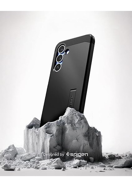Galaxy S25 Ekstra Dayanıklı Kılıf Tough Armor Ai Hava Kanalı Teknolojisi™ Askeri Sınıf Koruma Magfit Özellikli Kickstand'lı Black Çift Katman Kapak - ACS09008 modelleri