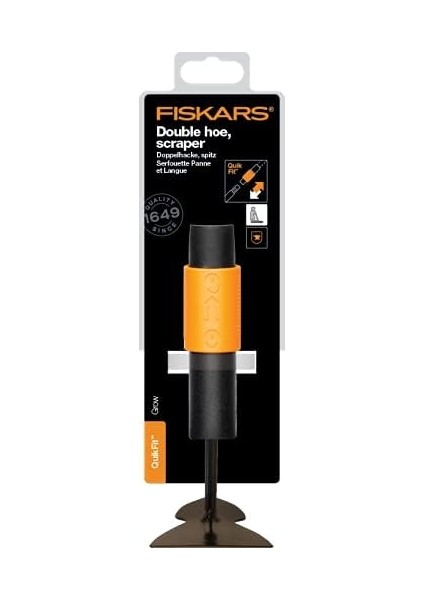 Quikfit, 1000734 Çift Çapa, Sivri, Alet Başlığı, Uzunluk: 18,5 Cm, Çelik Başlık, Siyah/turuncu, indirimleri