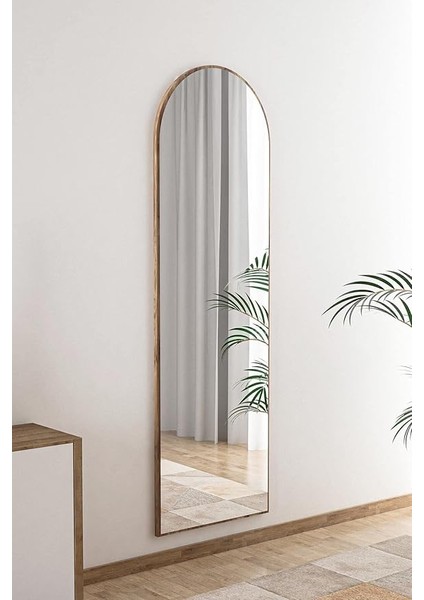 Design Ceviz Antre Koridor Konsol Duvar Salon Banyo Wc Ofis Yatak Odası Boy Ayna 40X120 cm fiyatları